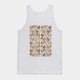 Cute and Colorful Squirel Pattern Tank Top